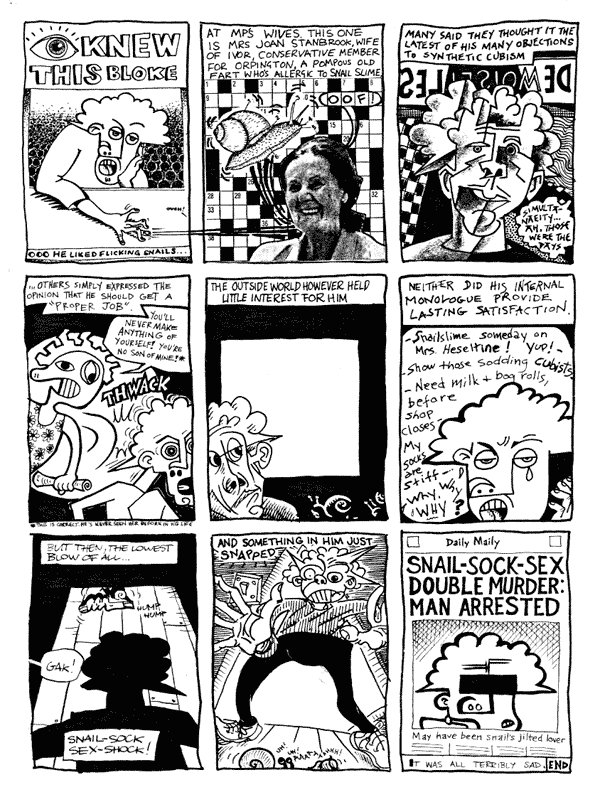1 Jonathan Wilcock  2 Bob Harrison 3 Steve Whitaker4 Andy Roberts 5 mooncat 6 Lee Kennedy7 D'isreali 8 mooncat 9 Andy RobertsAll artwork � individual artists. Not to be reproduced without permission