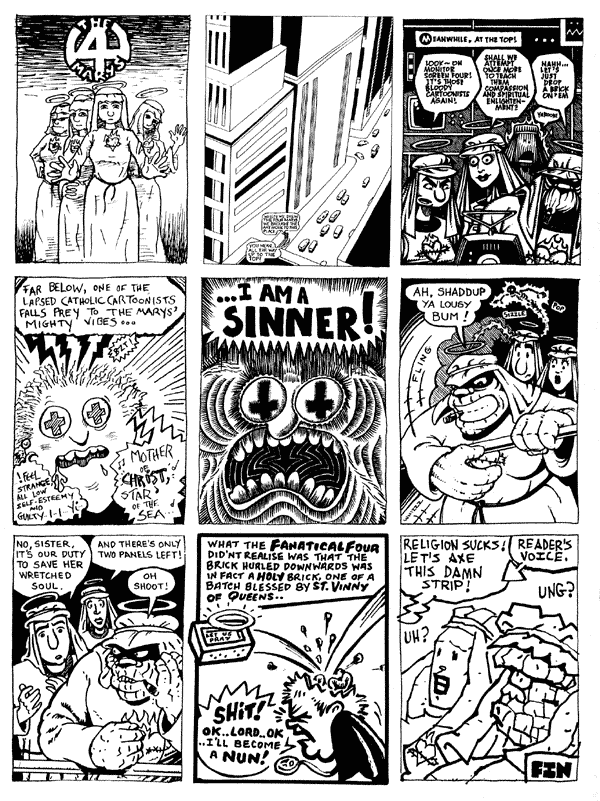 1 mooncat 2 Mike Weller 3 Roger Langridge4 Lee Kennedy 5 Richard Argent 6 Carl White 7 Phil Elliot 8 Mark Robinson 9 Simon GaneAll artwork � individual artists. Not to be reproduced without permission